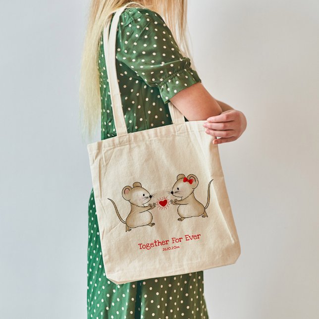 Cartoon Joli sac fourre-tout mousseux (Cartoon Lovely mouses tote bag
)