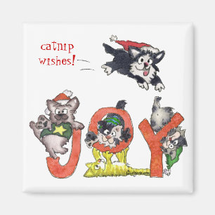 Cartoon Kittens Joy Magnet