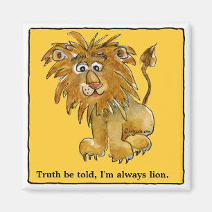 Cartoon Lion Magnets personnalisés