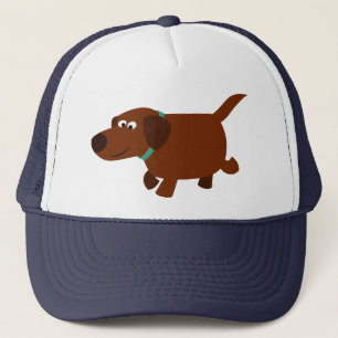 Cartoon mignon Chocolat Labrador Casquette