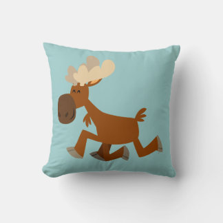 Cartoon mignon Merry Moose Coussin