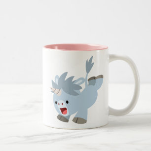 Cartoon Mischievous mignon bébé Unicorn Mug