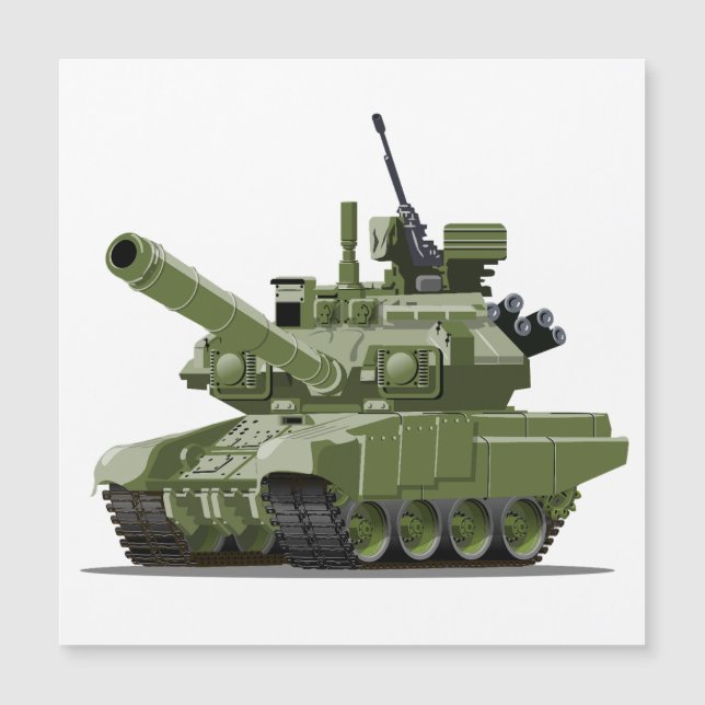 Cartoon modern armored tank (Devant)