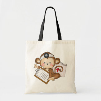 Cartoon Monkey docteur sac fourre-tout