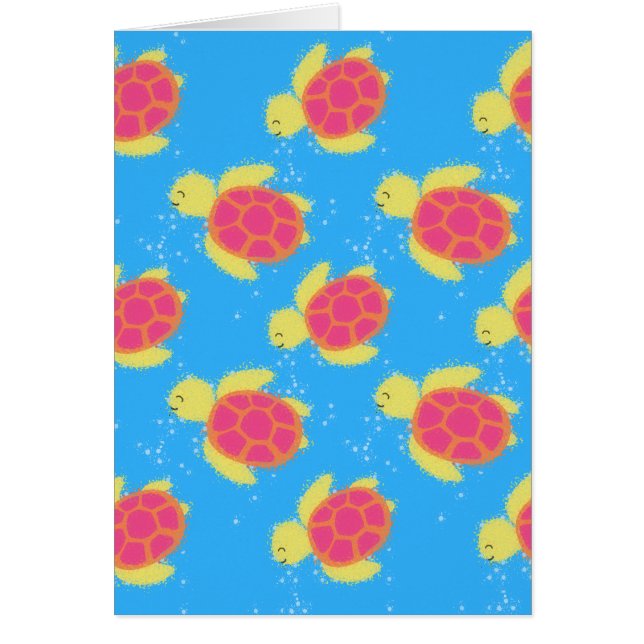 Cartoon Motif de tortue de mer (Devant)