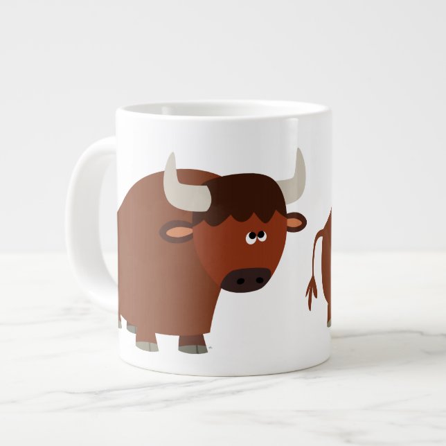 Cartoon mou Shop Bull Jumbo Mug (Devant gauche)