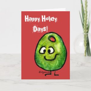 Cartoon Olive Holiday Carte de voeux