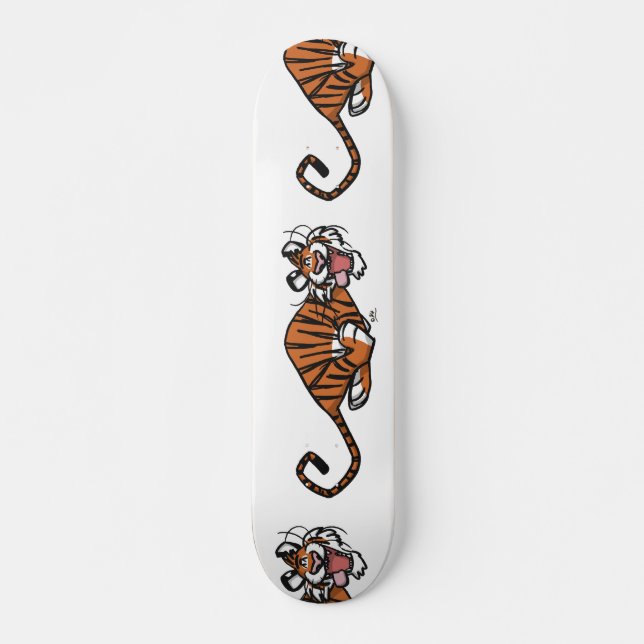 Cartoon Running Tiger Skateboard (Devant)
