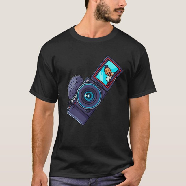 Cartoon Sony ZV-E10 T-Shirt (Devant)