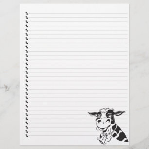 Cartoon sot Vache laiteuse Pot à lettres