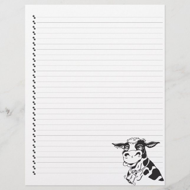 Cartoon sot Vache laiteuse Pot à lettres (Devant)