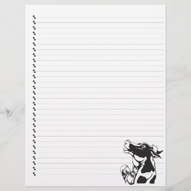 Cartoon sot Vache laiteuse Pot à lettres (Devant)