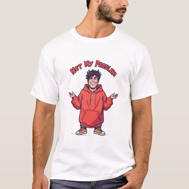 Cartoon T-Shirt – Funny Adult Hoodie Design (Devant)