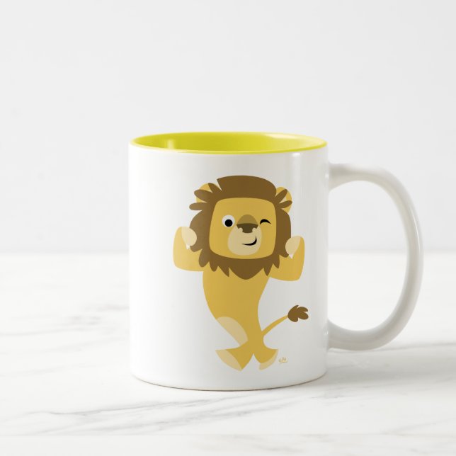 Cartoon très fort Lion Mug (Droit)