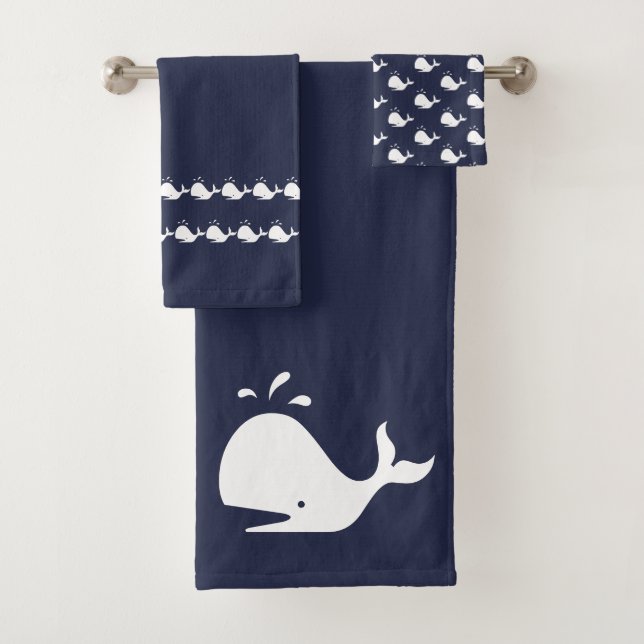 Cartoon Whale Ocean Blue (En situation)