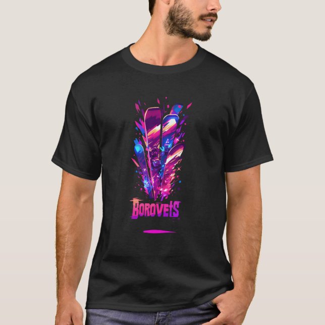 Carve the Slopes of Borovets : Un T-shirt pour le  (Devant)
