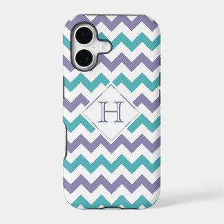 cas de l'iPhone 5 : Monogramme : Chevron pourpre