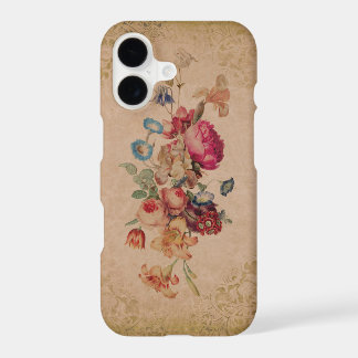 Cas floral de téléphone de rose assez victorien de