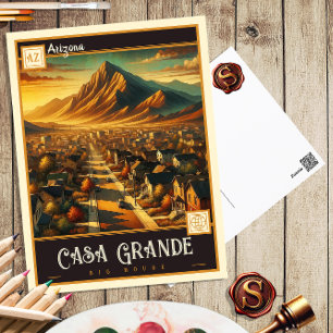 Casa Grande, Arizona Carte postale Vintage
