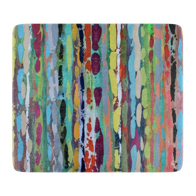 Cascade 2 6 x 7 Déco Planche à découper en verre (Devant)