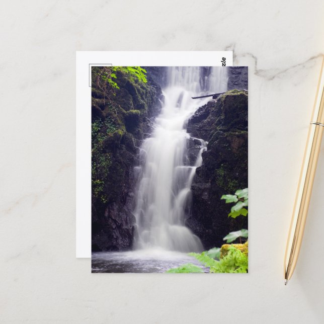 Cascade, carte postale d'Écosse (Devant/Arrière en situation)
