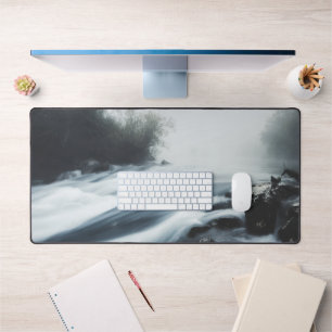 Cascade cascade le matin mystique brumeux