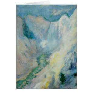 Cascade dans Yellowstone par Twachtman, Art Vintag