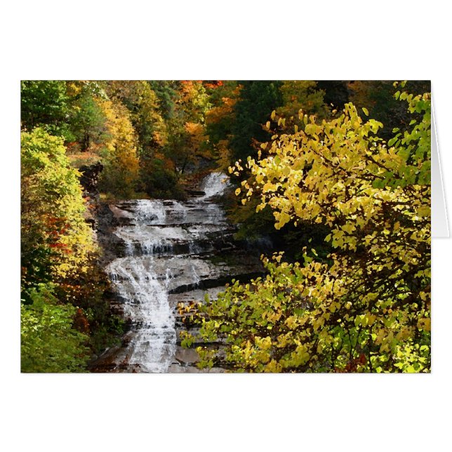 Cascade d'automne (Devant horizontal)