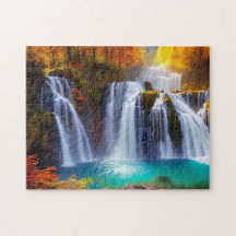 Cascade d'automne 4 Jigscie quotidien puzzle récen