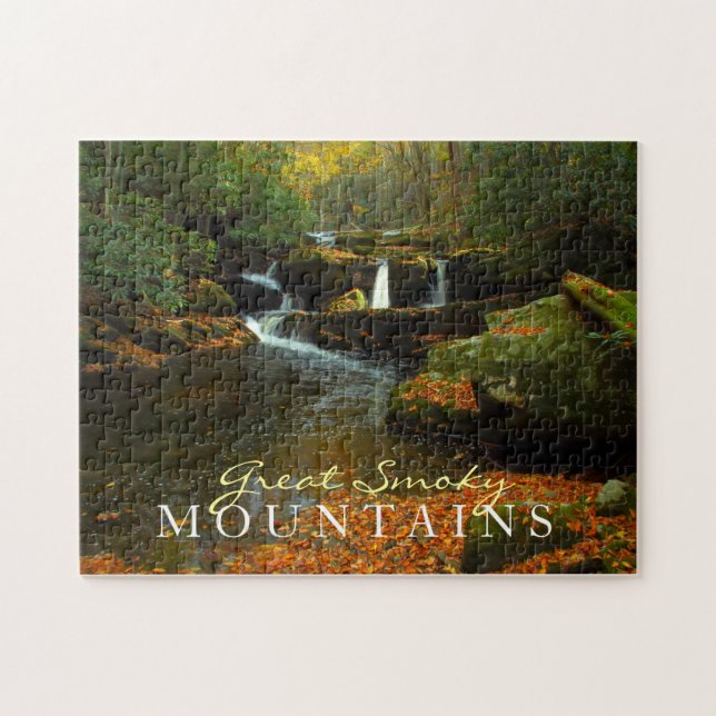 Cascade d'automne - puzzle de Great Smoky (Horizontal)