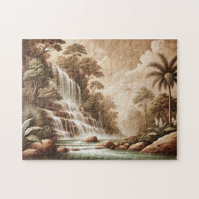 "CASCADE DE FRESCO" PUZZLE EN FORME DE PAYSAGE - S (Horizontal)