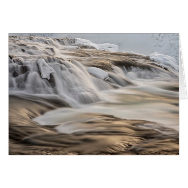 Cascade de Godafoss, hiver, Islande (Devant horizontal)