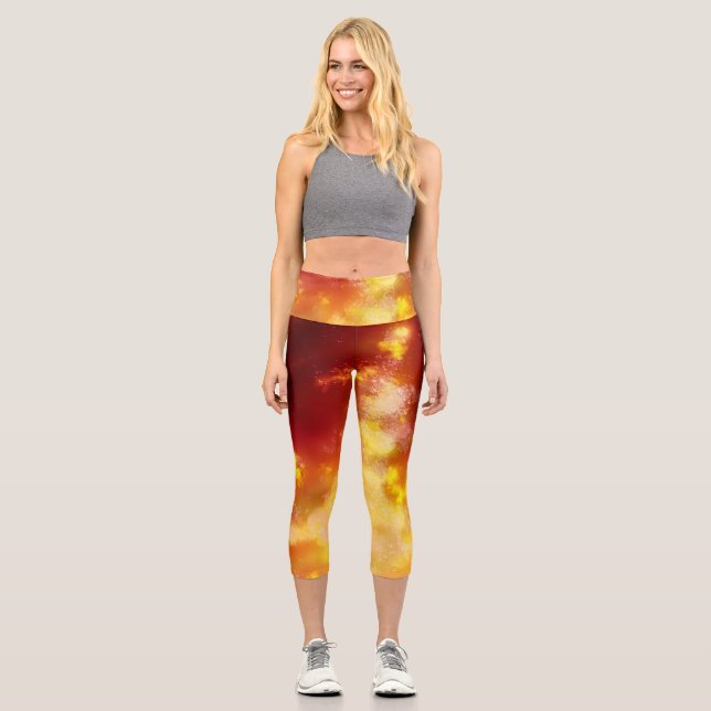 Cascade de nuit Capri Leggings (Recto)