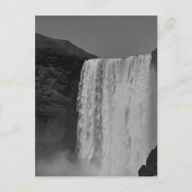 Cascade de Skogafoss Islande Carte Postale (Devant)