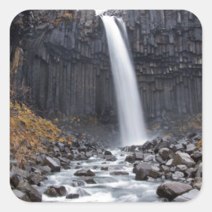 Cascade de Svartifoss en Islande autocollant