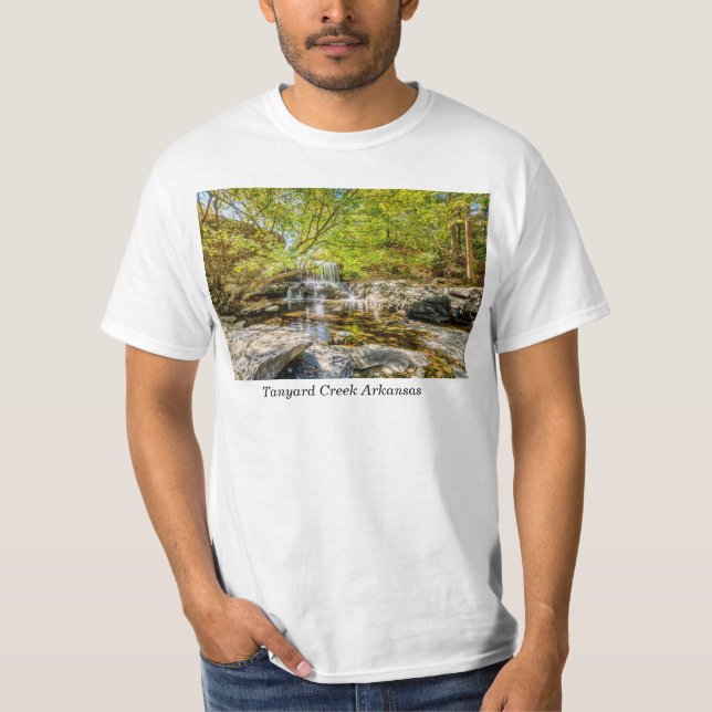 Cascade De Tanyard Creek À L'Automne T-Shirt (Devant)