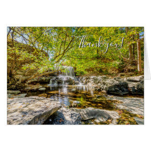 Cascade De Tanyard Creek Dans Le Carte de remercie