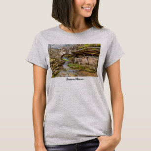 Cascade d'Ozarks sous le pont T-shirt femme