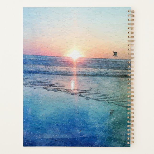 Cascade du coucher de soleil de la plage du Pacifi (Dos)