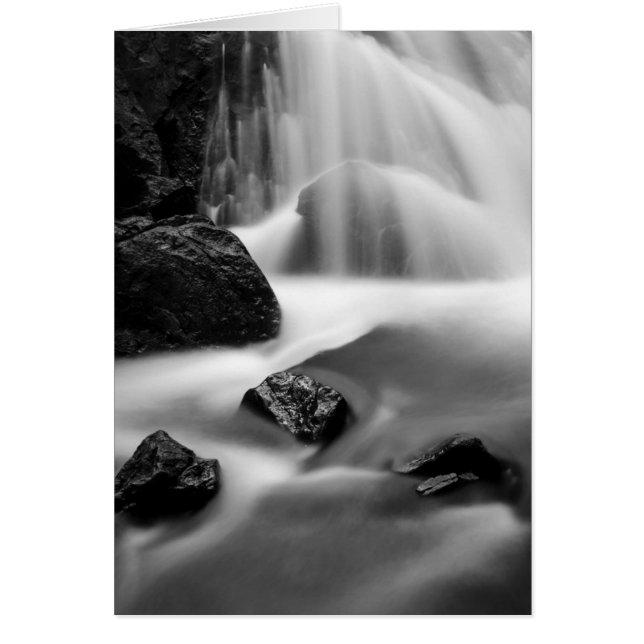 Cascade en noir et blanc, Californie (Devant)