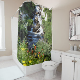 Cascade et rideau de douche Fleur sauvage Art Art