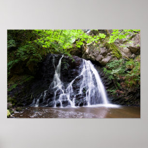 Cascade Fairy Glen, Rosemarkie, Ecosse Poster
