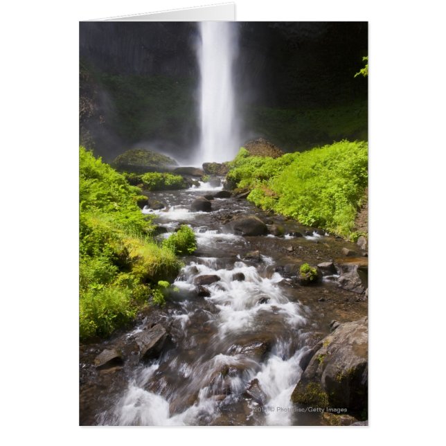 Cascade floue et rivière (Devant)