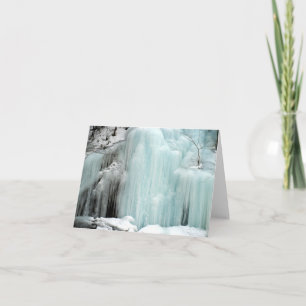 Cascade gelée, bleu