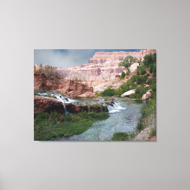 Cascade intacte Beaux art Imprimer sur toile (Recto)