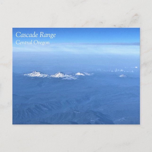Cascade Range, carte postale de l'Oregon central (Devant)