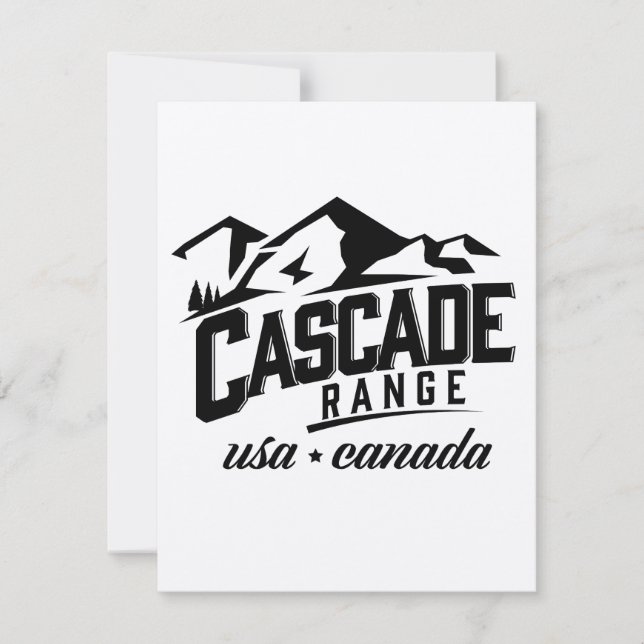 Cascade Range États-Unis Canada logo. (Devant)