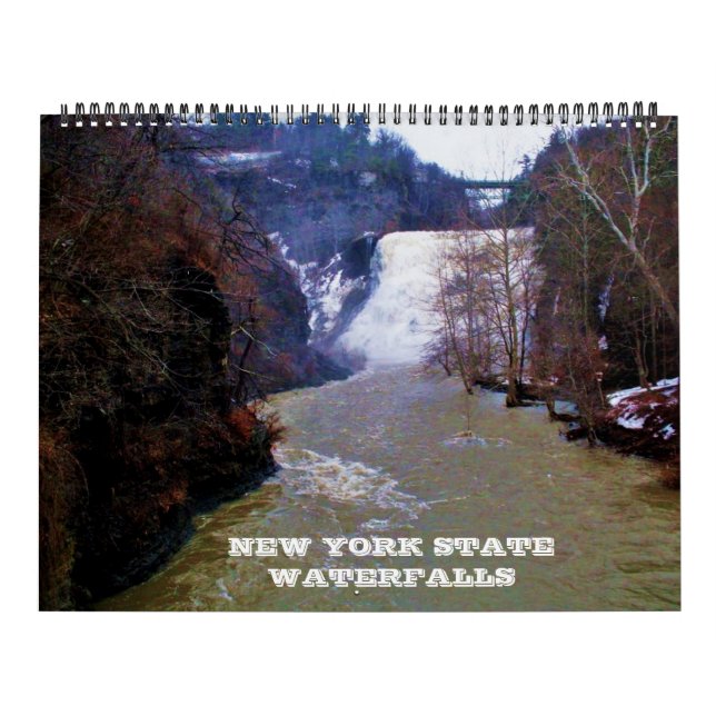 CASCADES DE L'ÉTAT DE NEW YORK  calendrier (Protection)