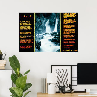 Cascades DESIDERATA Affiches orange 11