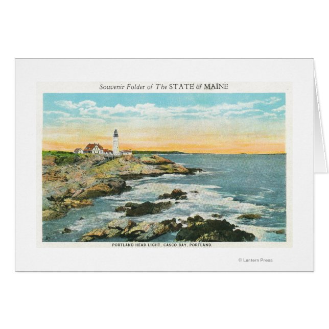 Casco Bay Vue du phare de Portland Head (Devant horizontal)